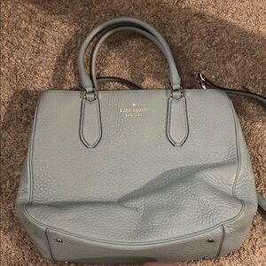 Kate Spade Blue Satchel with Gold-Tone Hardware